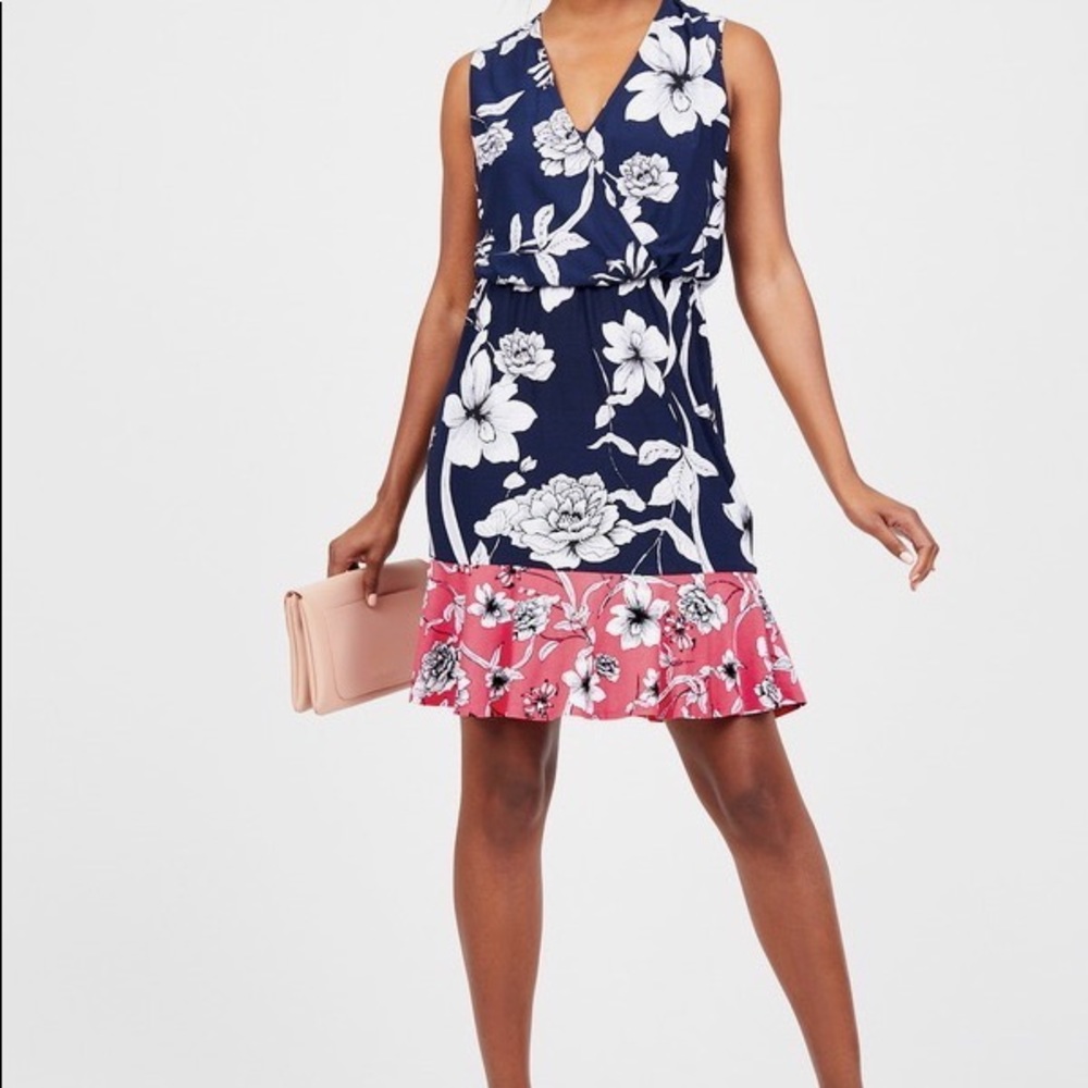⭐️floral color block dress⭐️
